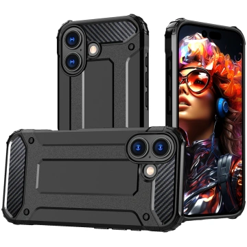Hybrid Armor aizsargmaciņš iPhone 17 – melns | Pho