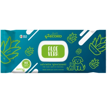 Tīrošas salvetes suņiem/kaķiem ALOE VERA 80 gb. | 