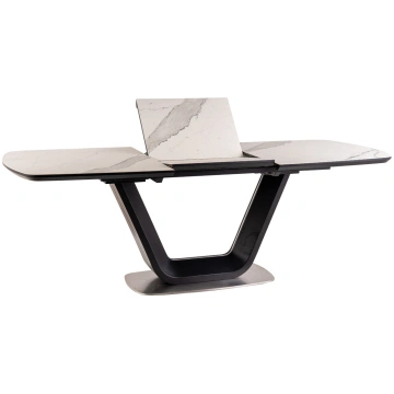 Galds izvelkams Modern Armani, balta krās./melna k