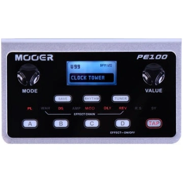 Mooer PE 100 Portable Guitar Effects with power ad