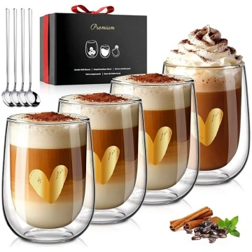 glastal Premium divstūra Latte Macchiato glāzes, 4