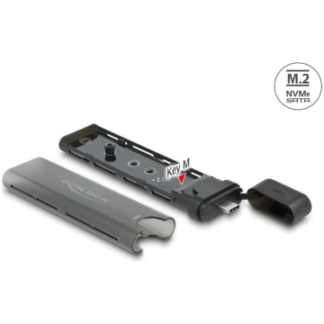 Delock External USB Type-C™ Combo Enclosure for M.