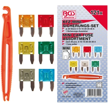 Car Fuse Assortment | mini | 121 pcs. (8109)