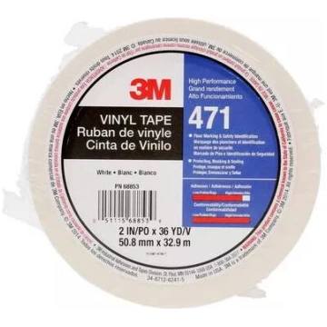 PVC līmlente 3M 471IW-W50-D, garums 33 m, platums 