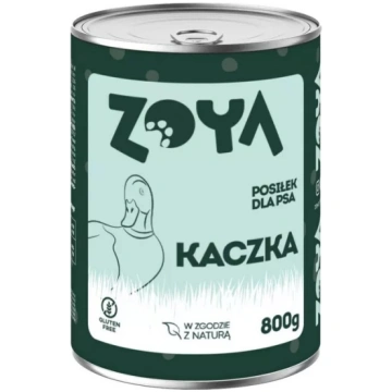 Mitrā suņu barība ZOYA Duck 800 g kārbiņā — pilnvē