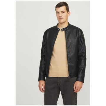 JACK & JONES vīriešu mākslīgās ādas jaka 12264054*