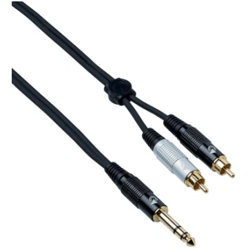 6,3mm stereo jack - RCA x2 5 metri vads Bespeco Ea