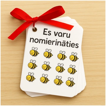 Es varu. Labas uzvedības kartītes