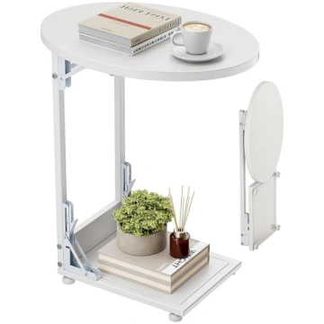 Elbourn Folding Side Table Coffee Table Metal Fram
