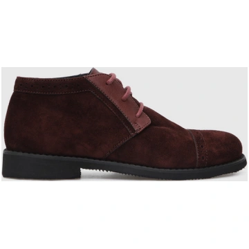 Children's burgundy suede deserts Stefano Ric