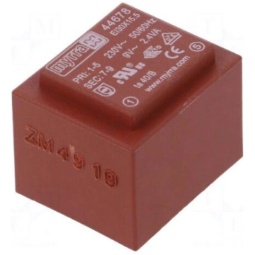 Transformer: encapsulated | 2.4VA | 230VAC | 9V | 