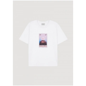 “LEATHER JACKET” STAMP T-SHIRT