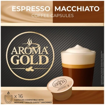 Kafijas kapsulas Aroma Gold Espresso Macchiato, 10