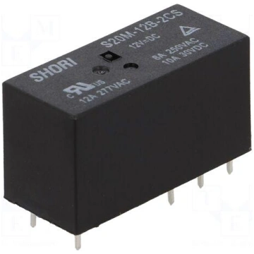 Relay: electromagnetic | DPDT | Ucoil: 12VDC | Ico