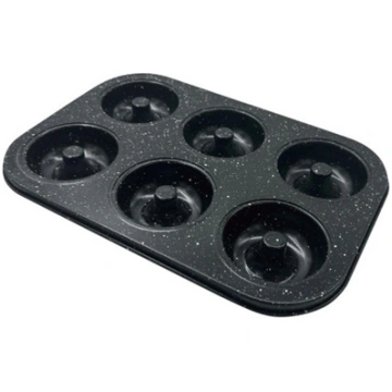 Baking tin, metal, for 6 muffins, with non-stick c