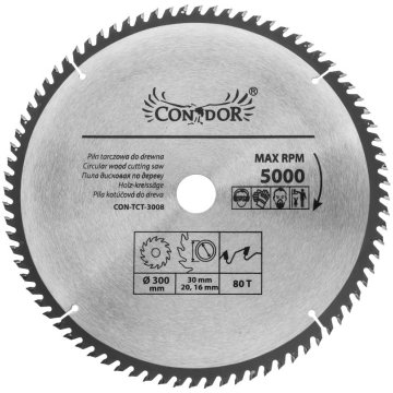 Cirkulārā zāģa ripa 300*80T Condor Polska