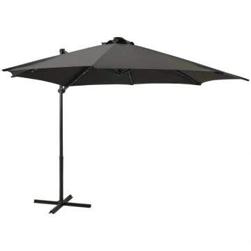 Saulessargs Ar Kātu Un Led Gaismām, 300 Cm, Antrac