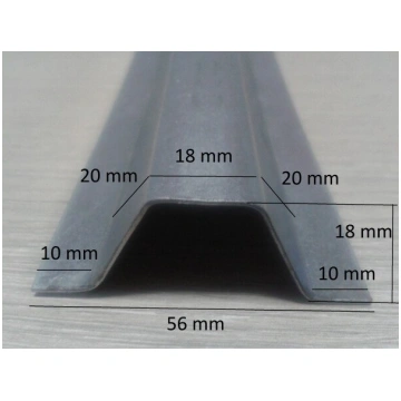Cinkota tērauda Omega profils 1mm, 2.5m 107851275.
