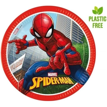 GoDan Talerzyki papierowe Spiderman 23cm 8szt 4809