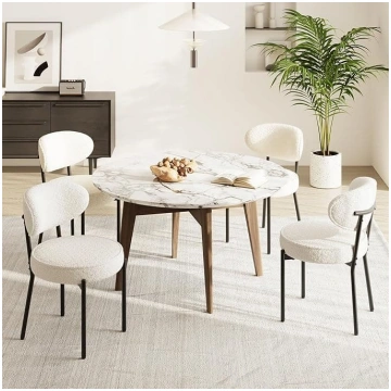 COLAMY Dining Chairs Set of 4 with 10 cm Seat Padd