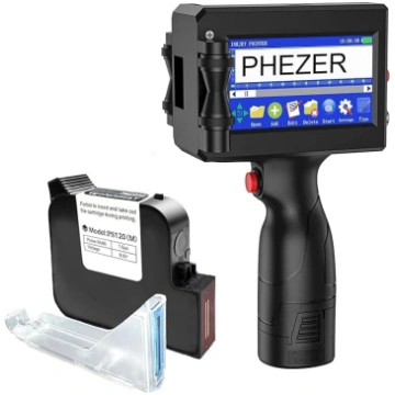 Phezer rokas tintes printeris QRCode svītrkoda raž