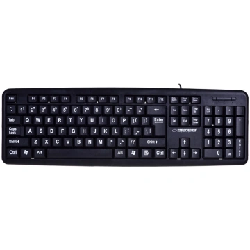 Esperanza EK129 keyboard USB QWERTY UK English Bla
