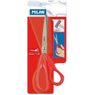 Biroja šķēres 20cm mIlĀNa sarkanā krāsā Milan