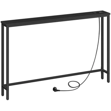 HOOBRO Console Table with Power Strip and USB Port