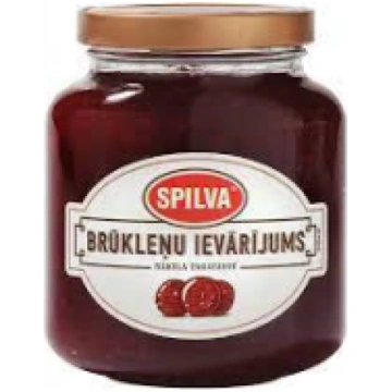 BRŪKLEŅU Ievārījums Spilva Dānija 380g/362ml (1/12