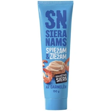 SIERS KAUSĒTAIS SIERA NAMS AR GARNELĒM 150G