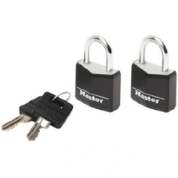 9120EURTBLK | Solid Aluminium Padlock - Hardened S