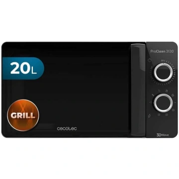 Cecotec ProClean 3130 - Mikrowelle mit Grill, 20l