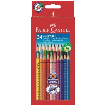 Krāsainie zīmuļi Faber Castell Colour Grip, 24 gab