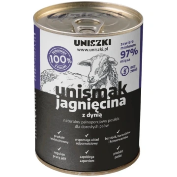 Sasaldēts mitrs barības produkts suņiem UNISZKI Un