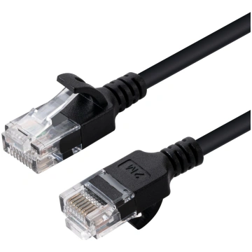 U/UTP CAT6A Slim 1.5M Black V-UTP6A015S-SLIM 57041