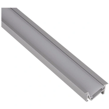 Anodēts aluminija profils LED lentei, ar baltu vāc