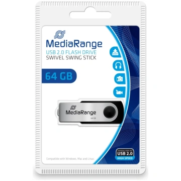 MEMORY DRIVE FLASH USB2 64GB/MR912 MEDIARANGE