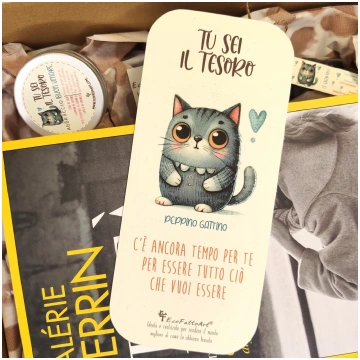 Segnalibro in carta riciclata b TU SEI IL TESORO b