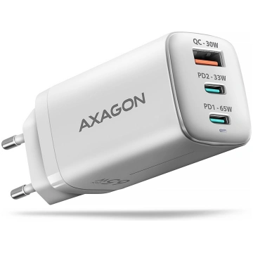 AXAGON ACU-DPQ65W GaN Wall charger 65W, 3x port (U