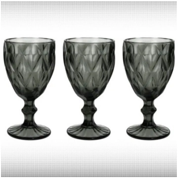 Vīna glāze Goblet ROMBUS t. pelēk-zaļa 320 ml. TG 