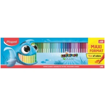 Flomāsteri MAPED "Color Peps" Ocean, 48 krāsas MAX