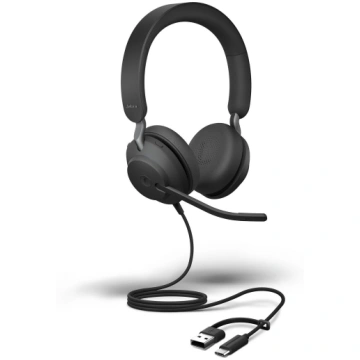 Jabra Evolve2 40 SE (black, MS version, stereo, US