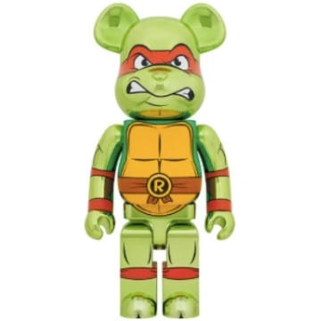 TARTARUGHE NINJA - RAFFAELLO CHROME | BEARBRICK 10