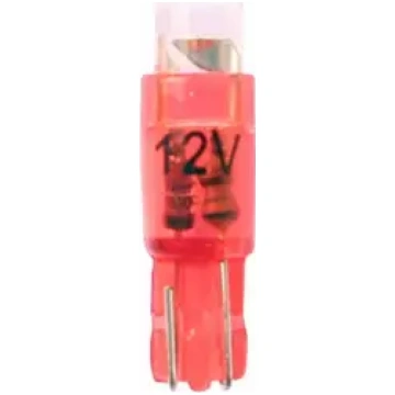 LED spuldžu pāris T5 12V, sarkana
