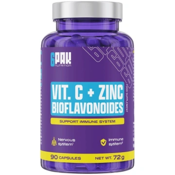 6PAK C vitamīns + Cinks, Bioflavonoīdi 90 kapsulas