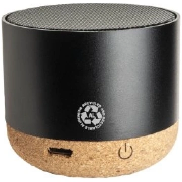 Mini altoparlante Bluetooth con base in sughero (p