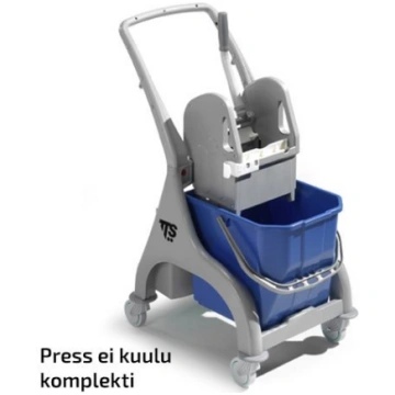 Plastmasa ratiņi Nick 15 litri ar U-rokturi, bez m