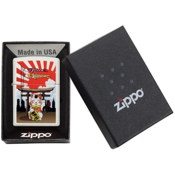 Zippo Lighter 214CI411992 Lucky Cat Design 214CI41