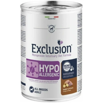 Exclusion Hypoallergenic konservi suņiem ar truša 