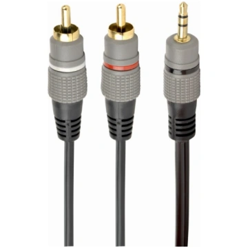 Cablexpert 3.5 mm stereo plug to 2xRCA plugs, gold